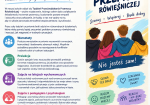 plakat na tydzień przeciwdziałania przemocy