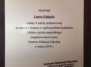 SUKCESY LAURY GAŁĄZKI