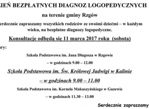 DZIEŃ BEZPŁATNYCH DIAGNOZ LOGOPEDYCZNYCH