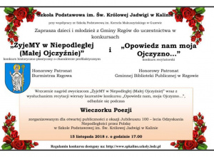 OBCHODY JUBILEUSZU 100 – LECIA ODZYSKANIA NIEPODLEGŁOŚCI