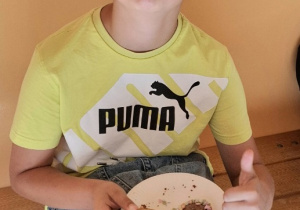 Tymek, uczeń klasy VI, świętujący Dzień Przyjaźni