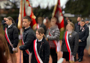 Uczniowie naszej szkoły podczas obchodów w Rzgowie