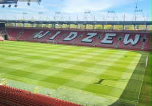 Widok na stadion Widzewa