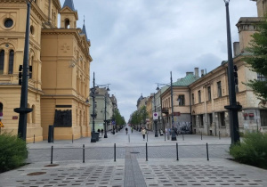 Widok na ulicę Piotrkowską w Łodzi