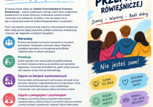 plakat na tydzień przeciwdziałania przemocy
