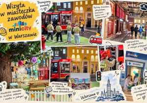 kolarz zdjęć z miasteczka mini city