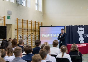 Wystąpienie Burmistrza Rzgowa podczas uroczystości DEN
